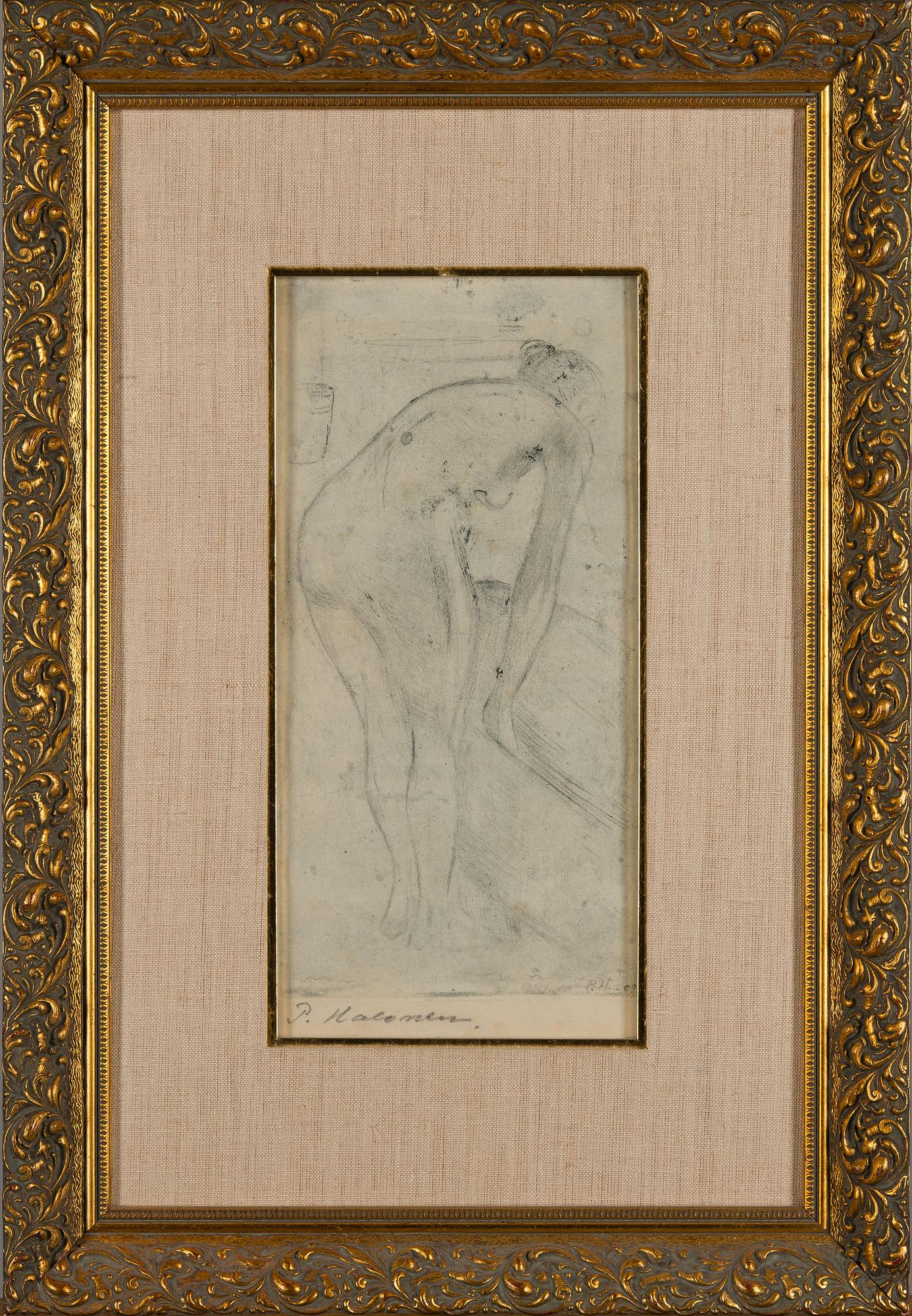 PEKKA HALONEN, etsning, signerad och daterad -09.