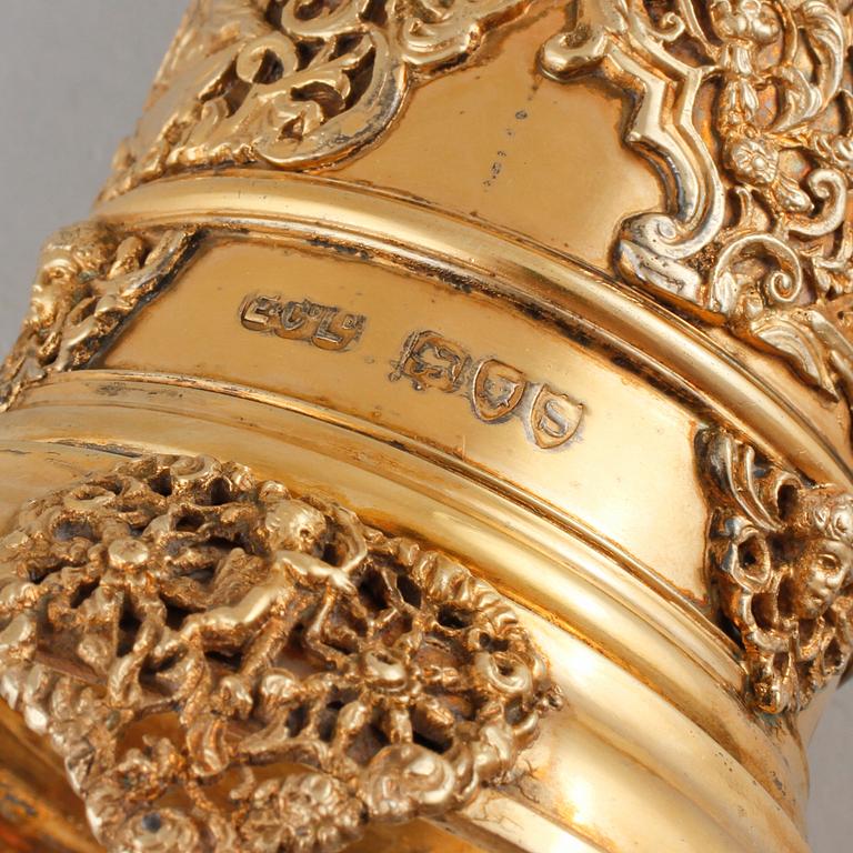 SOCKERRUSKA, silver, Elkington & Co, London, England, 1893. Vikt 475 g.