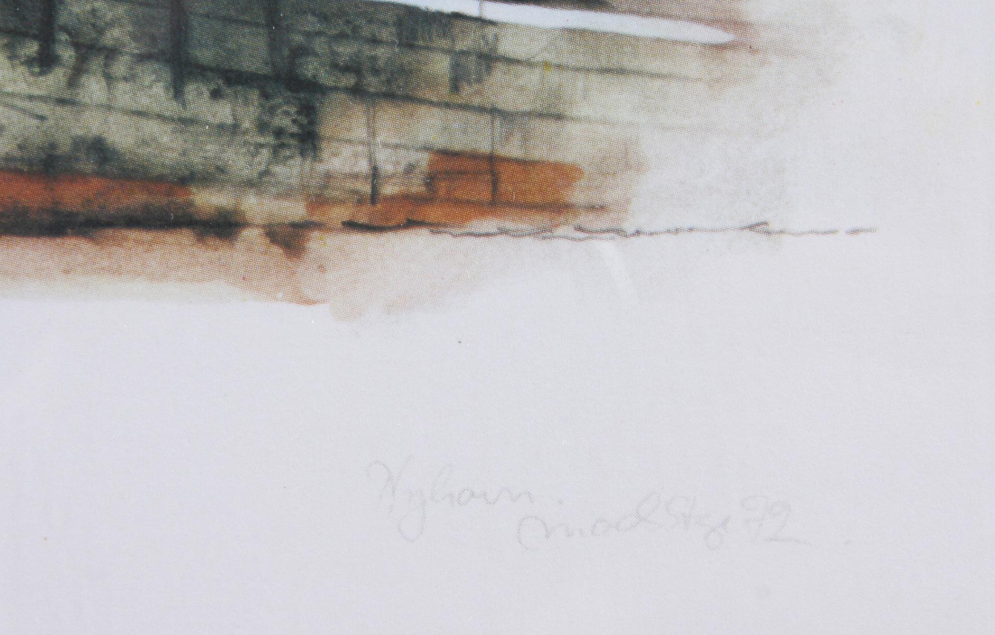 MADS STAGE, akvareller, 2 st, 1900-talets andra hälft.