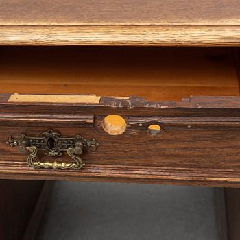 A ca 1900 oak and pine writing desk.