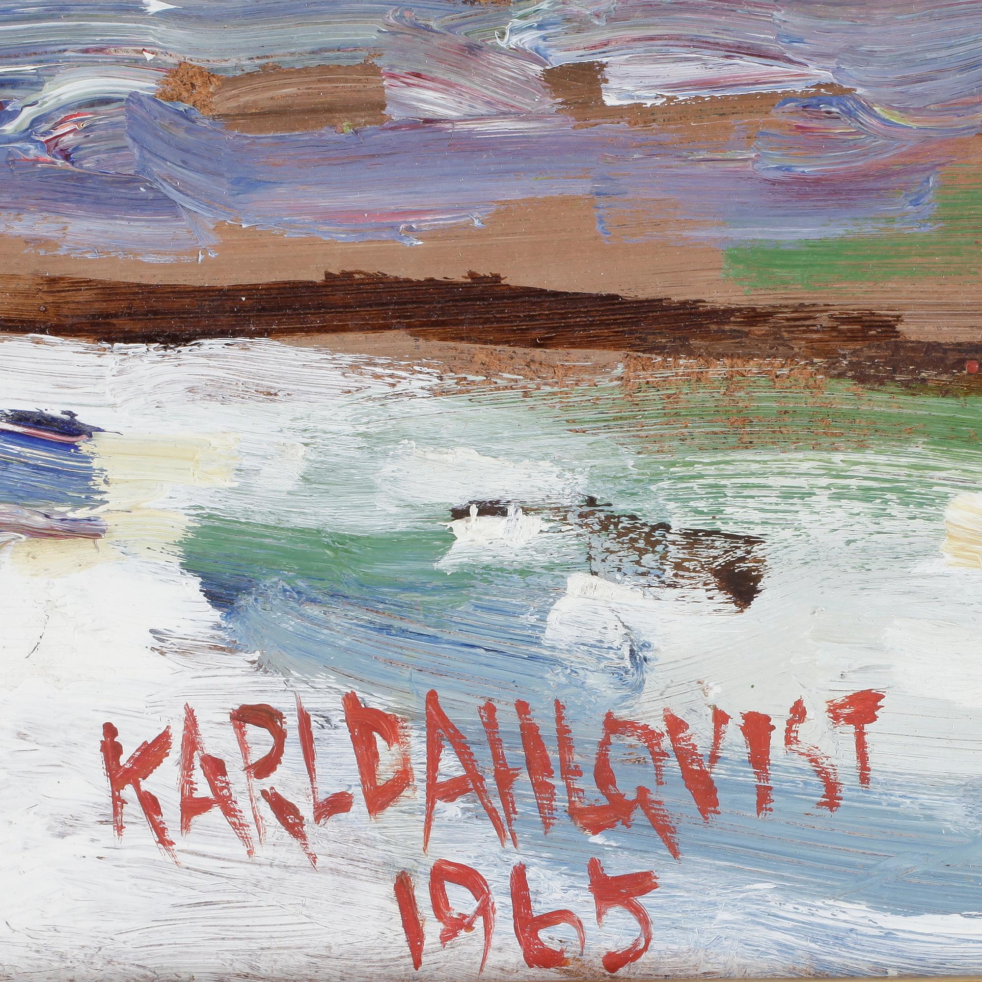 KARL DAHLQVIST, olja på pannå, sign o dat 1965.