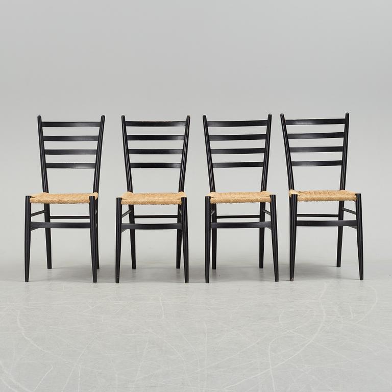 YNGVE EKSTRÖM, stolar, 4 st, "Gracell", Gemla. 1950 / 60-tal.