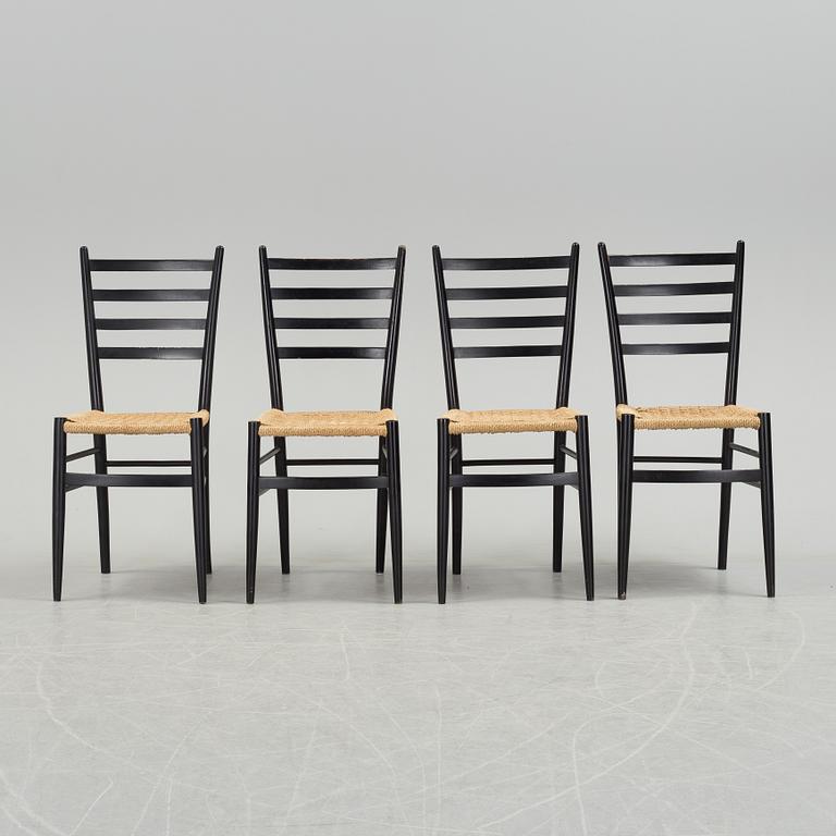 a set of four "Gracell" chairs by Yngve Ekström for Gemla.