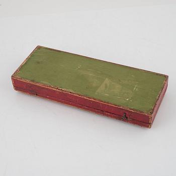 A three-piece silver travel cutlery, mark of Pehr Abraham Taxberg, Sundsvall 1843.