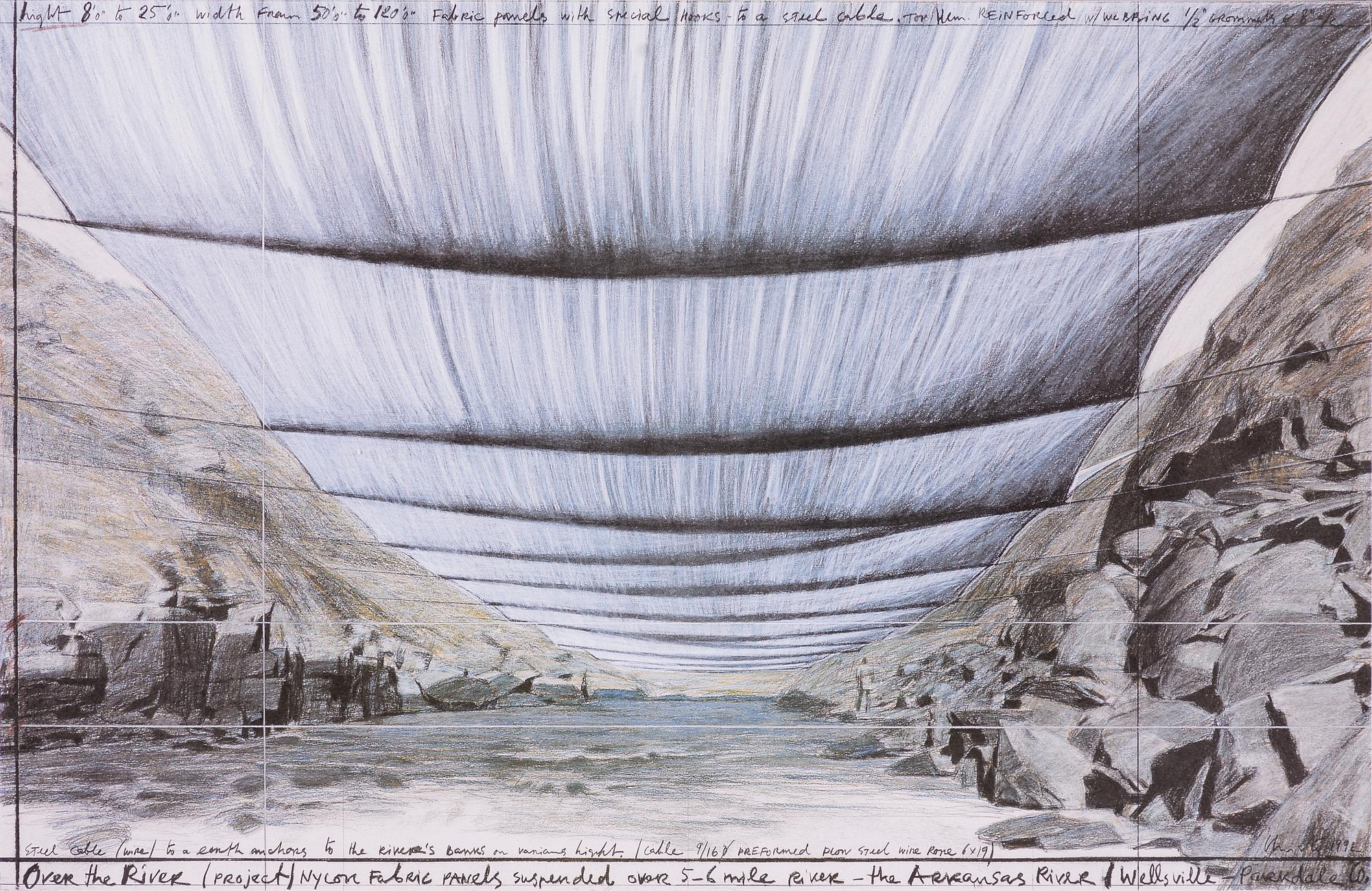 Christo & Jeanne-Claude, "Over The River, Project for Colorado".