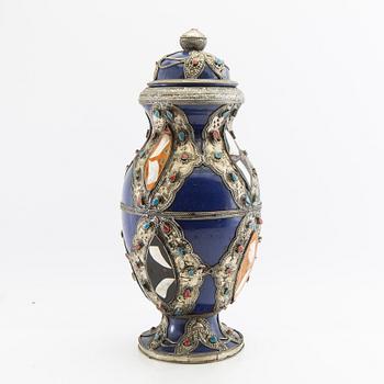 Urn with lid, Morocco (?), 20th century.