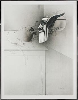 PAUL WUNDERLICH, litografier, 2 st, sign o numr 3/4 resp 3/100.