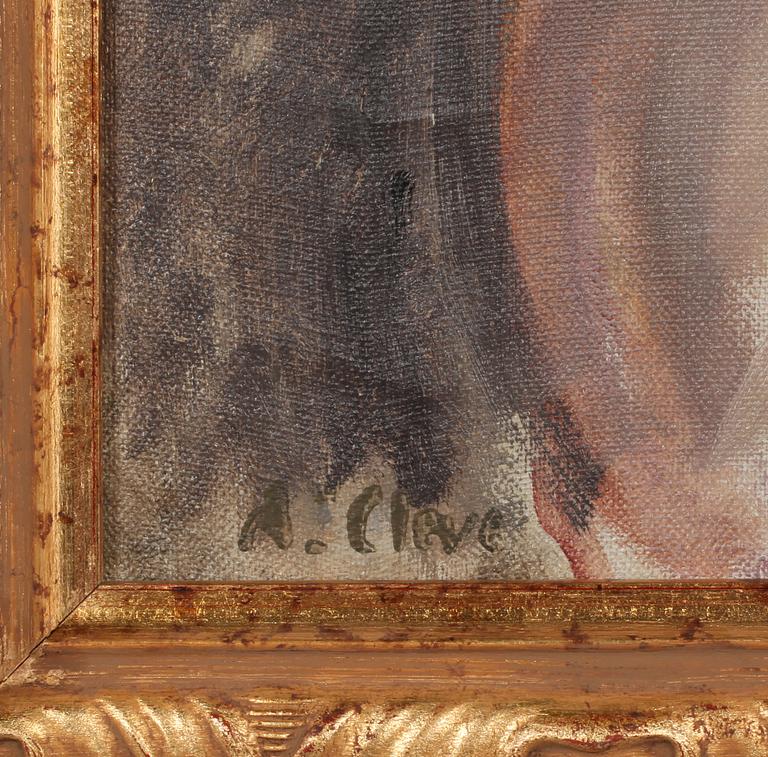 AGNES CLEVE, olja på duk, signerad.