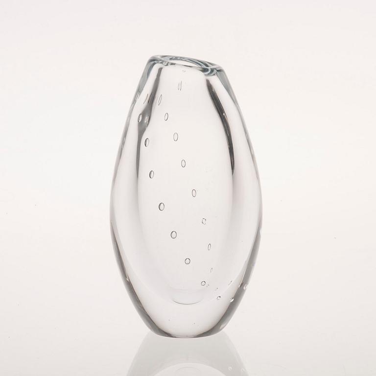 VAS, glas, "Pärlbandet", signerad G Nyman Nuutajärvi Notsjö, 1980-tal.