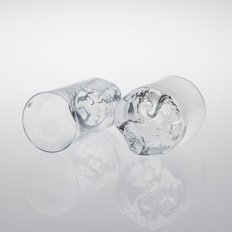 DRICKSGLAS, 17 delar, "Gaissa" Tapio Wirkkala, Iittala, 1900-talets slut.