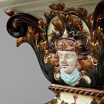 PIEDESTAL, flintgods, Rörstrand, 1800-talets slut.