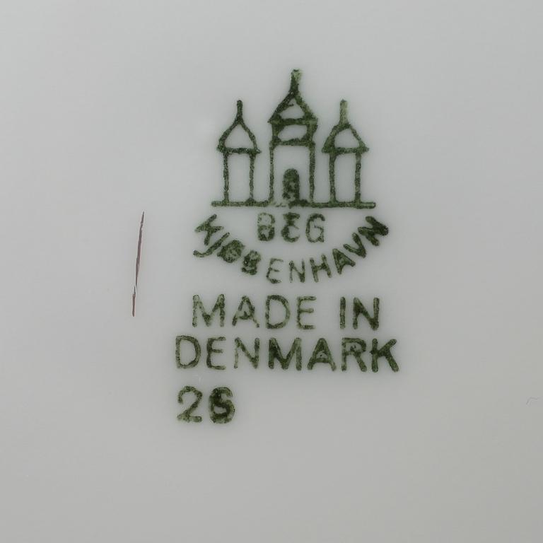 KAFFE- OCH MATSERVIS, 71 delar, porslin, Bing & Gröndahl, Danmark.