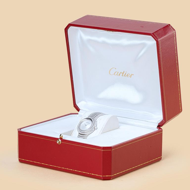 Cartier, Trinity, "Diamond set case and bracelet", ca 2000.
