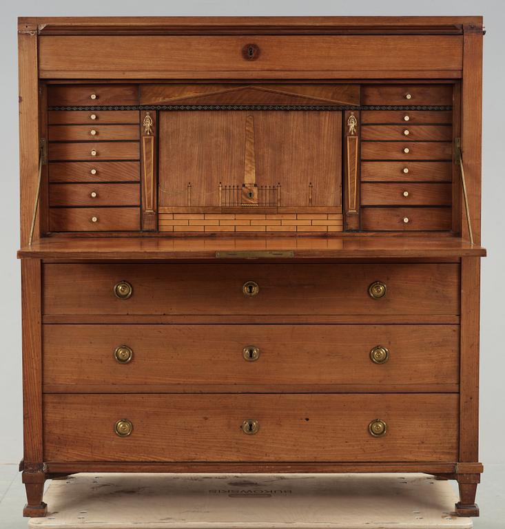 CHIFFONJE, Stockholmsarbete, sengustaviansk, omkring 1800.