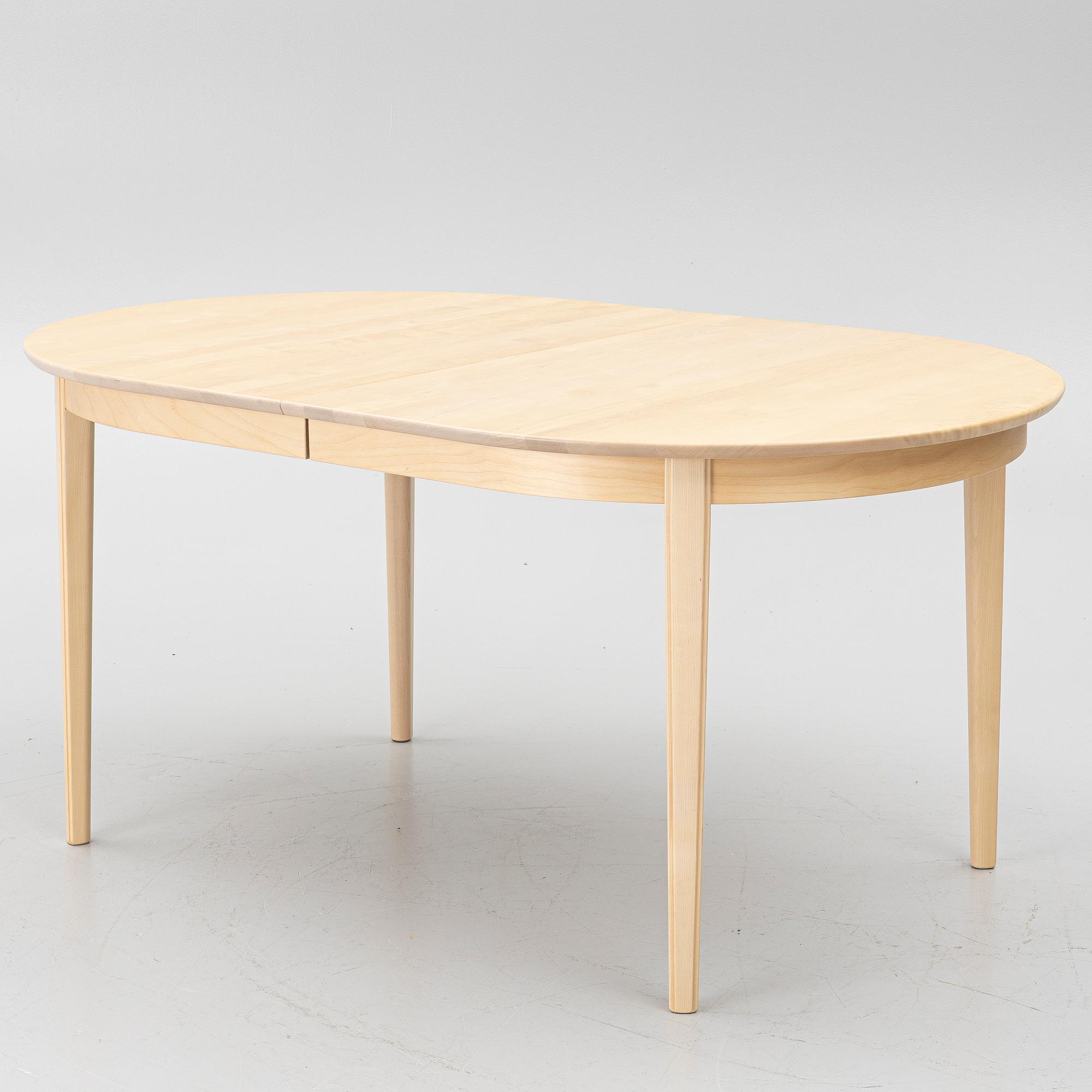 Carl Malmsten, A 7 pieces dining set, "Vardags", Stolab, 2013 and 2014.