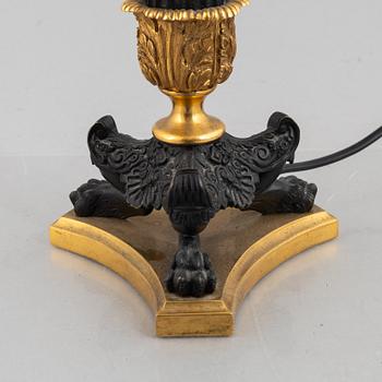 Table lamp, Empire style, mid-20th Century.
