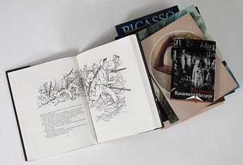 PARTI BÖCKER, 10 st, konsthantverk, finskspråkiga, 1900-talets slut.