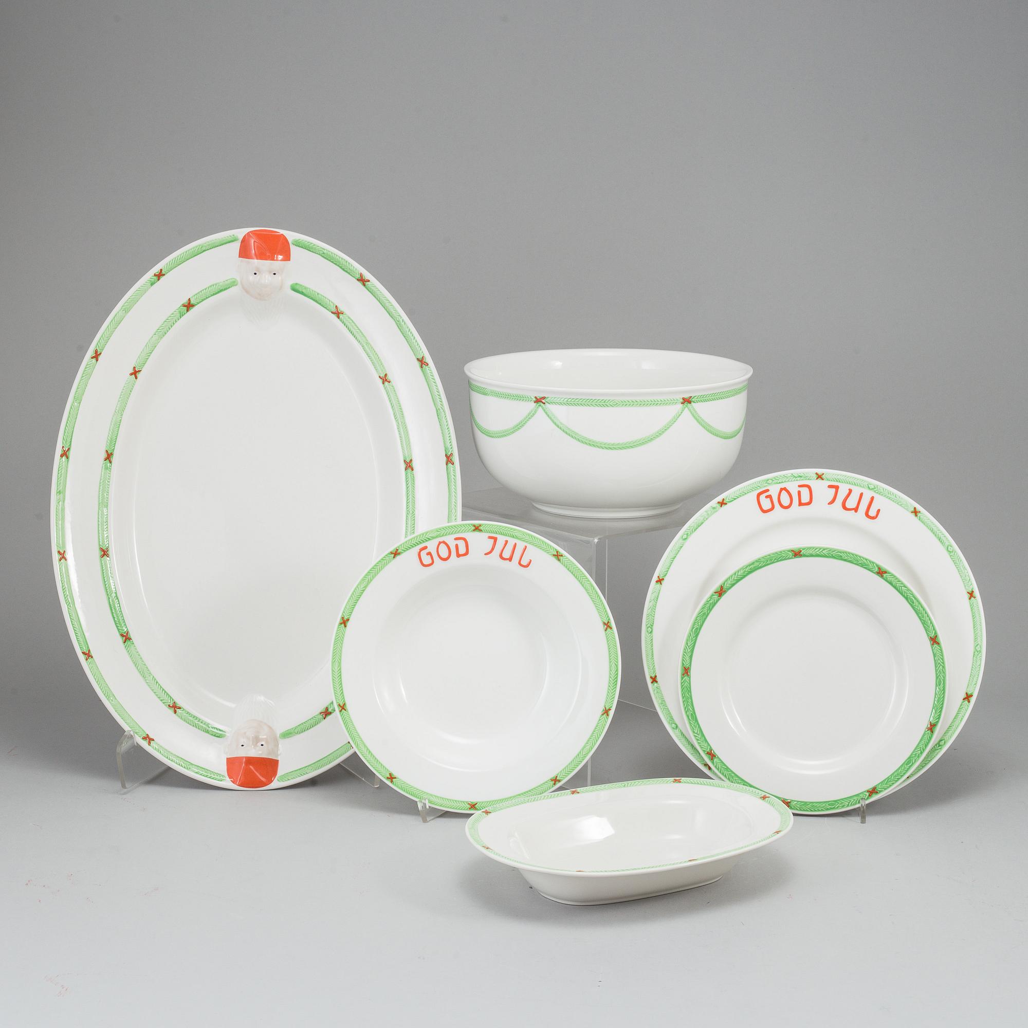 A Rörstrand Christmas service, 20th Century. (pieces).