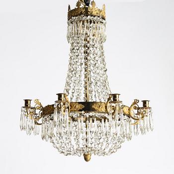 Chandelier, Empire style, circa 1900.