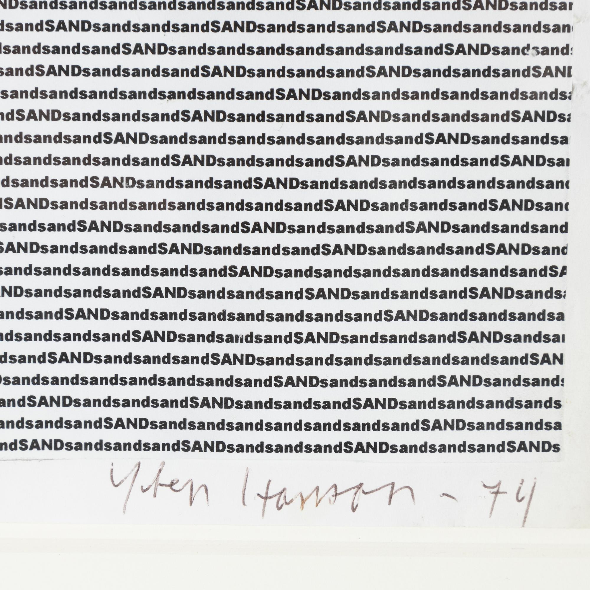 Sten Hanson, collage on paper, signed and dated -74.