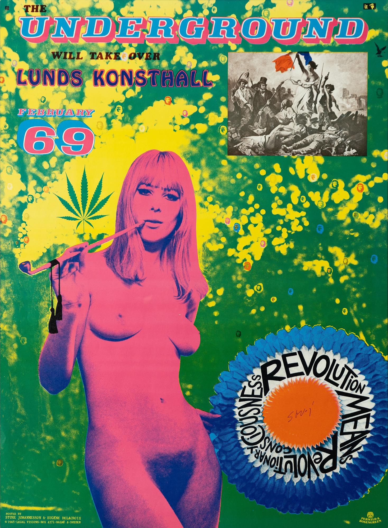 Sture Johannesson, "The Underground will take over Lunds Konsthall February 69".