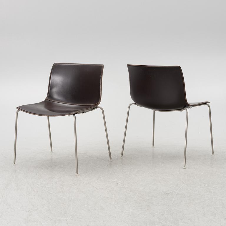 Lievore Altherr Molina, chairs 8 pcs, "Catifa", Arper, Italy.