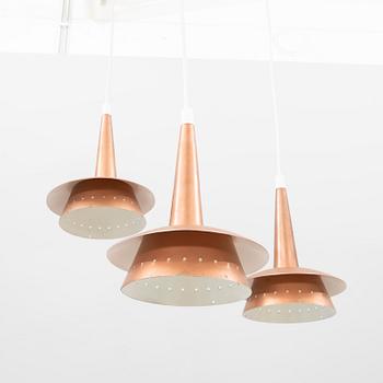 A 1950/60s copper ceiling pendant.