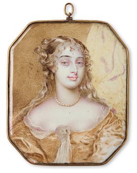 734. Charles Boit Attributed to, Portrait of Woman of Nobility; perhaps Françoise de Rochechouart de Mortemart (1640-1707), known as Madame de Montespan.