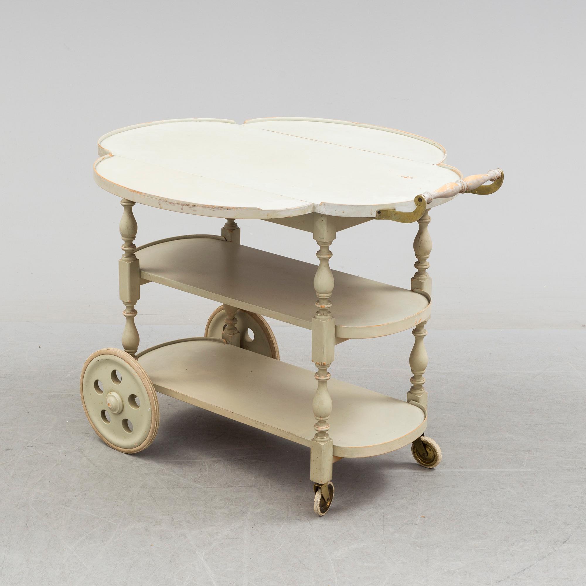 an early 20th century serving trolley.