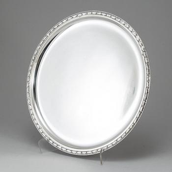 WA BOLIN, a silver tray from Stockholm, 1958.