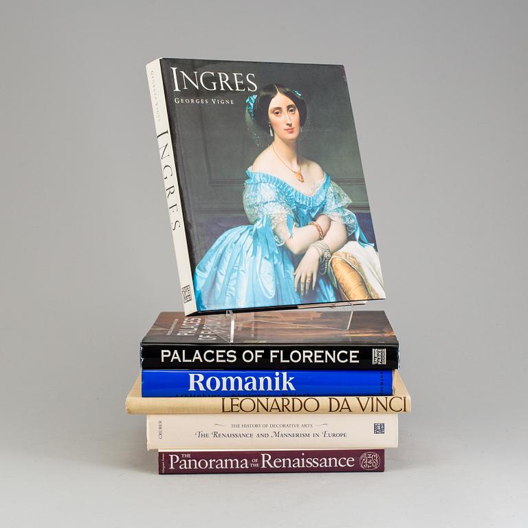 Six books about art.