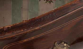 A Swedish Rococo 18th century secretaire by J J Eisenblätter.