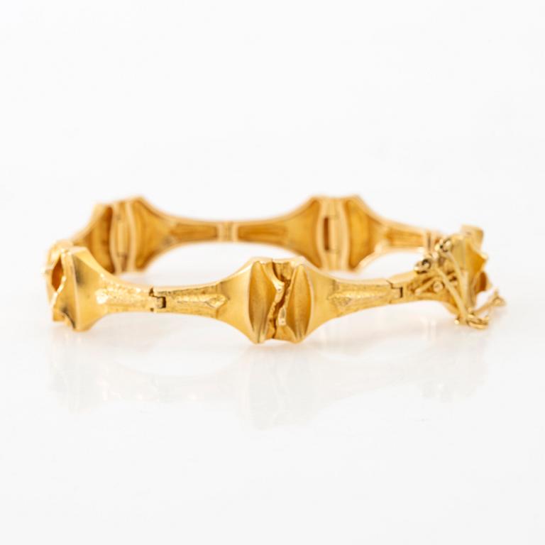 Björn Weckström, bracelet "Gaia" 18K gold, Lapponia 1978.