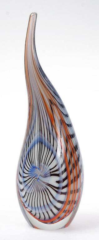 VAS, glas, Venini, Murano, Italien, 1900-talets andra hälft.