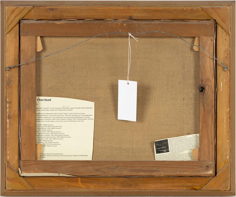 Herman Österlund, Båtar på glittrande hav.