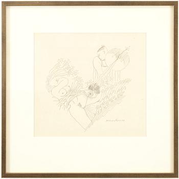 MAX WALTER SVANBERG, drawing signed and dated.