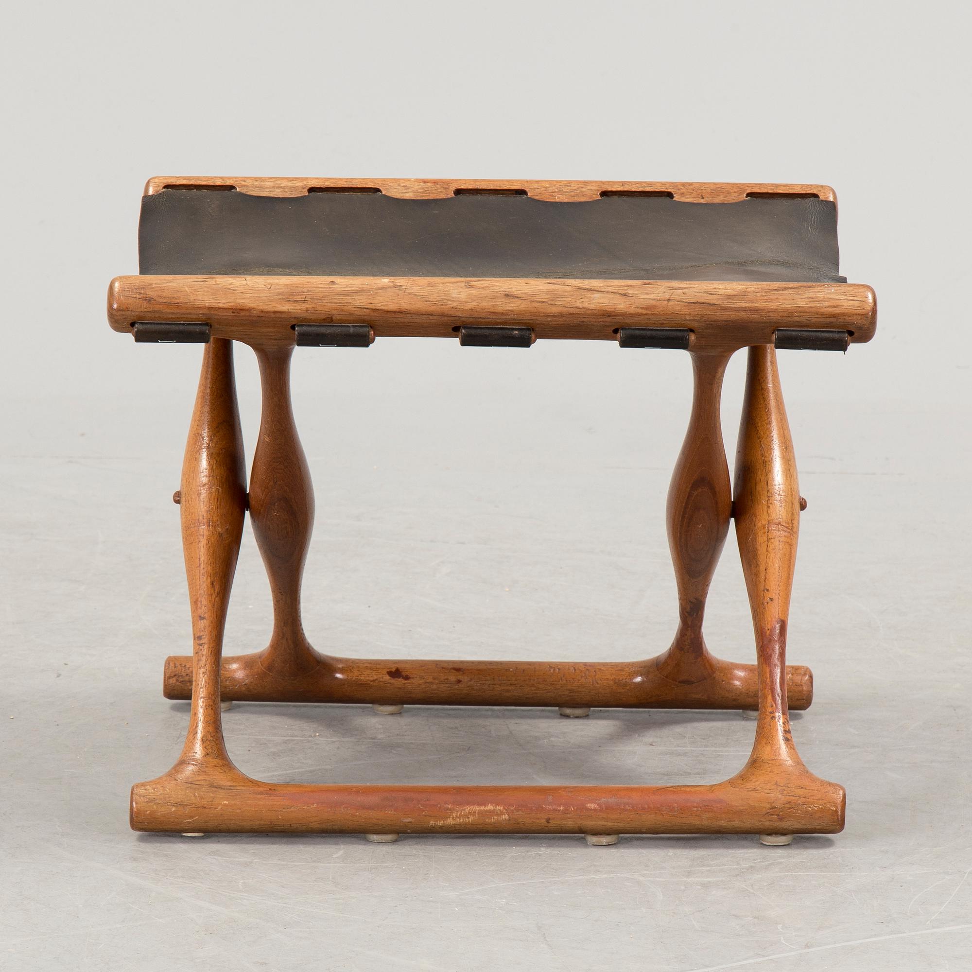 A 1960s folding stool by Poul Hundevad for Vamdrup, Denmark.
