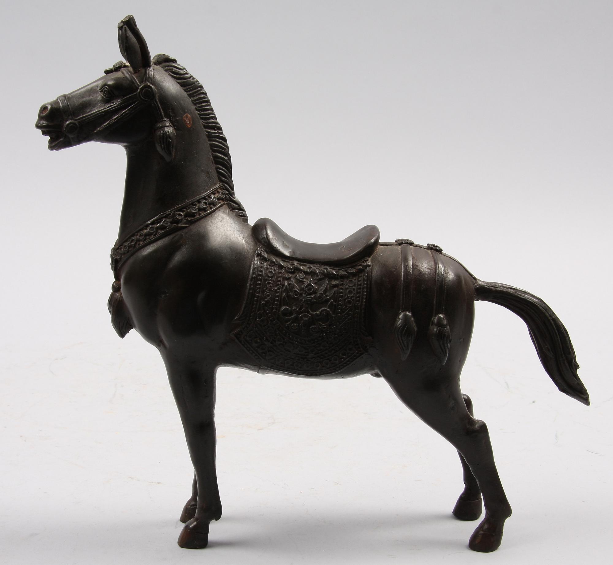 SKULPTUR, metall, orientalisk.