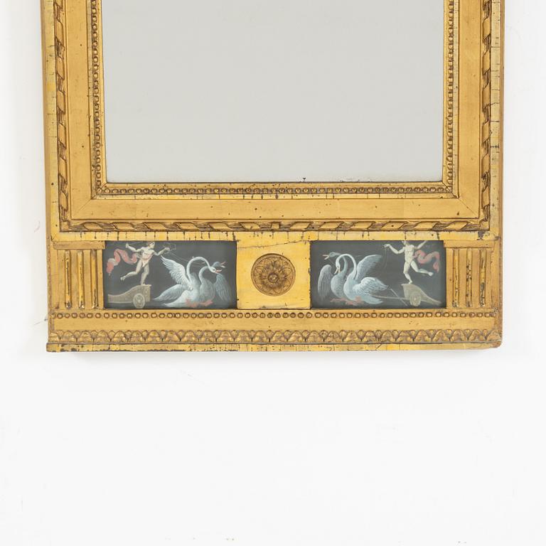 Spegel, sengustaviansk, omkring år 1800.