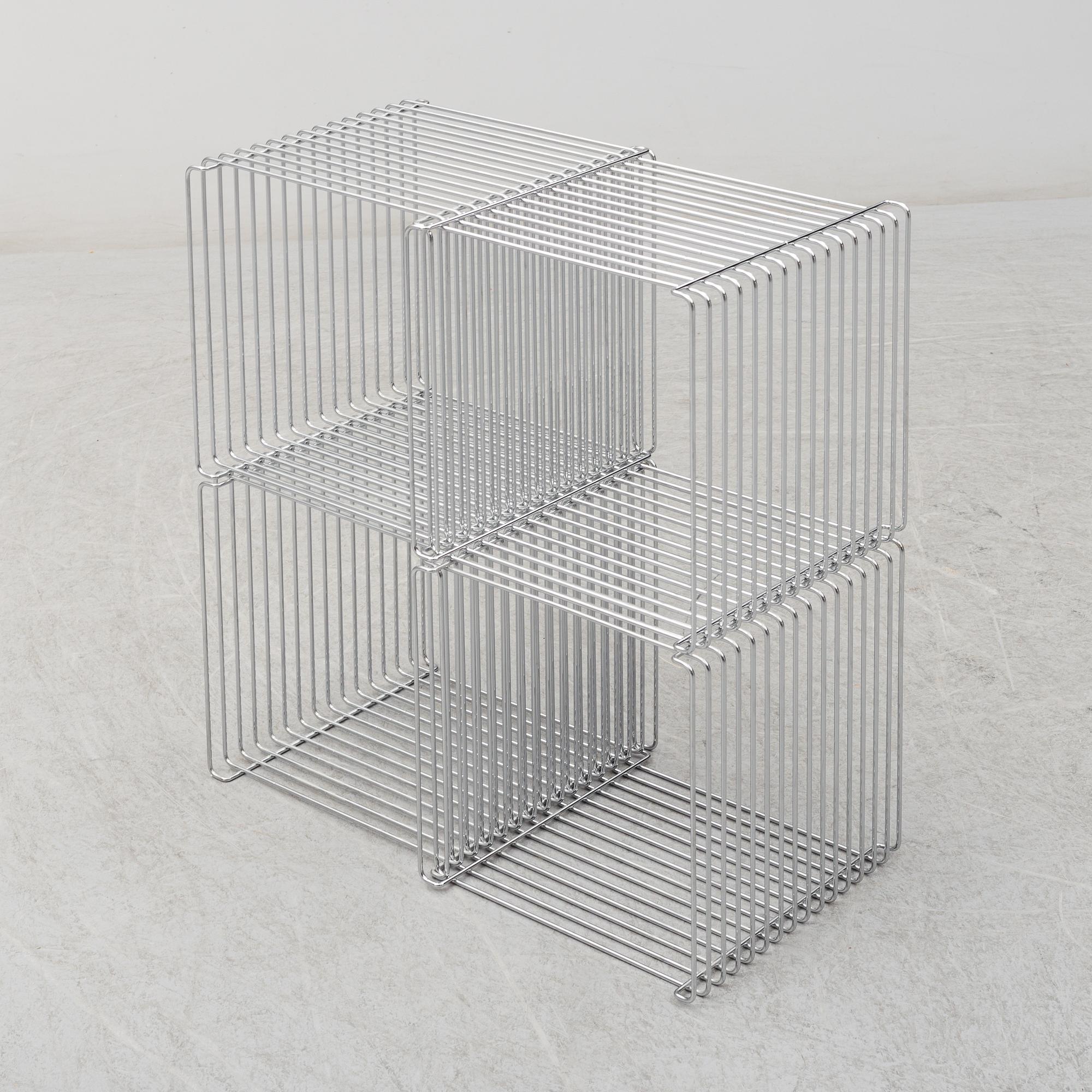Four 'Wire cubes' by Verner Panton, Fritz Hansen.