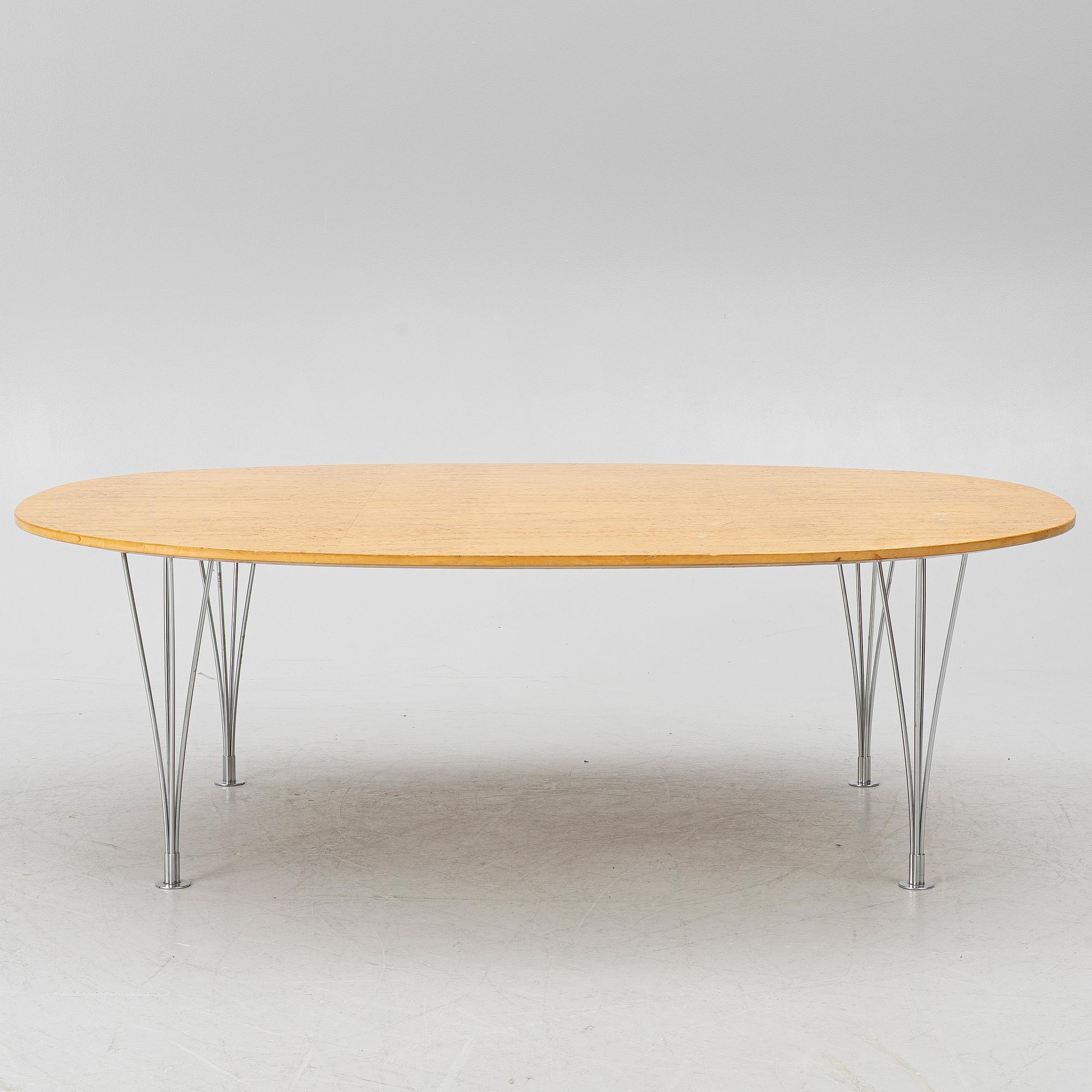 Bruno Mathsson, soffbord, "Superellips", Bruno Mathsson International, Värnamo, 1900-talets andra hälft.