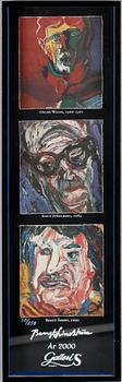 Bengt Lindström · BENGT LINDSTRÖM, utställningsaffisch, år 2000, Galleri S, Tibro, numrerad 30/250.