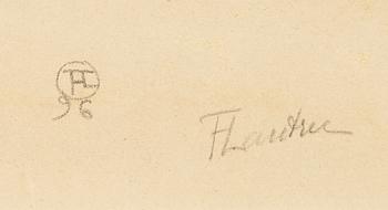 Henri de Toulouse-Lautrec, "Procés Arton (premiere planche)".