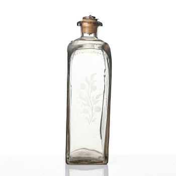 Aquavit bottle, Sweden early 19th century.