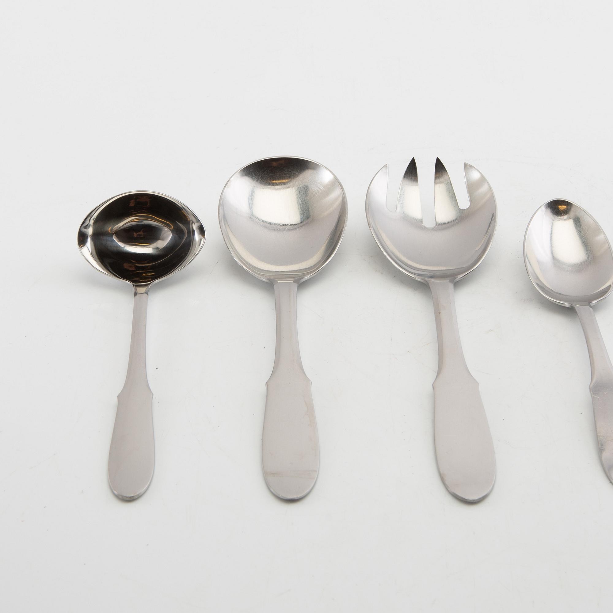 Georg Jensen, Cutlery service, 33 pieces, stainless steel, "Mitra", Denmark.
