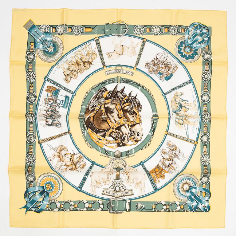 Hermès, scarf, "Chevaux de Trait".