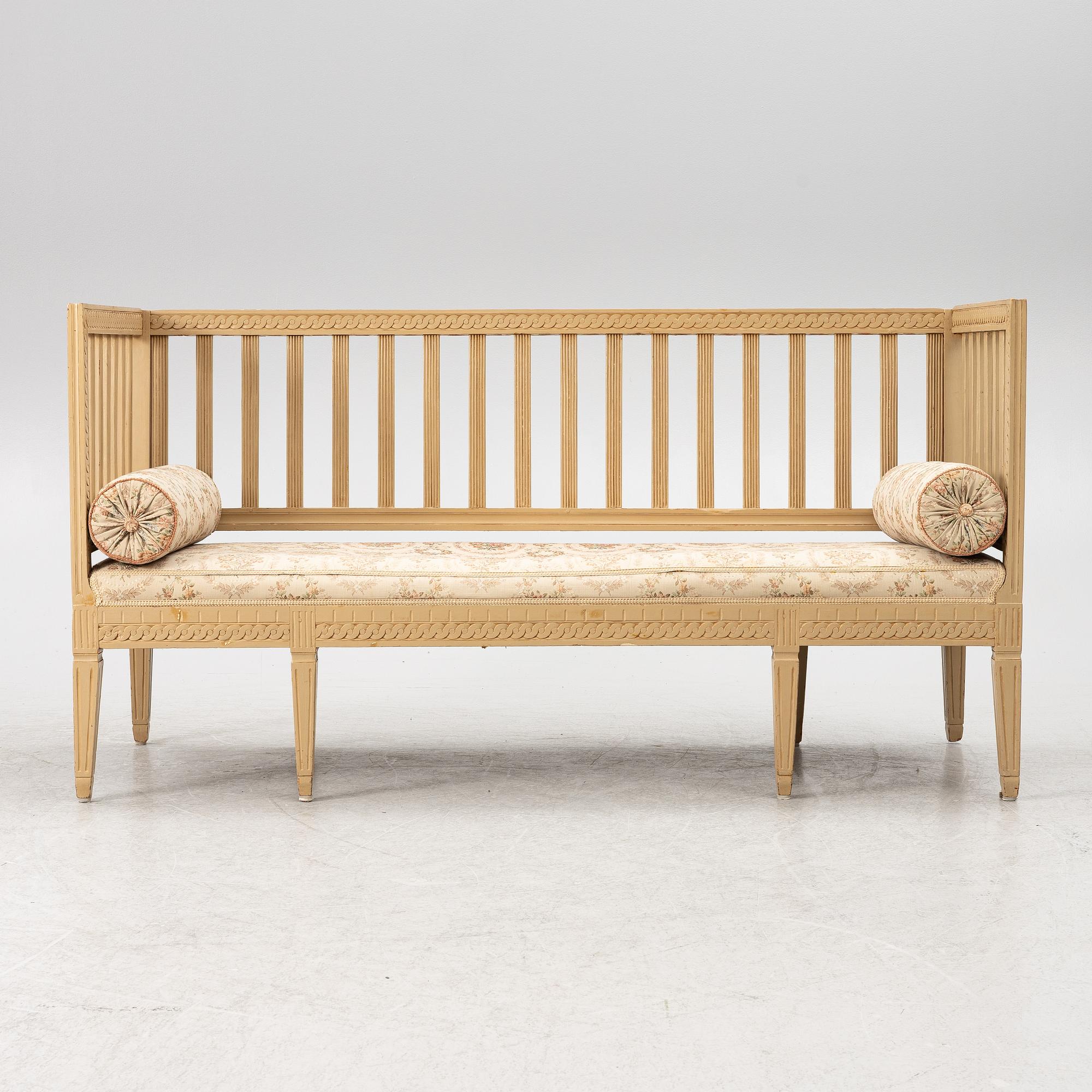 Soffa, sengustaviansk, 1700-talets slut.