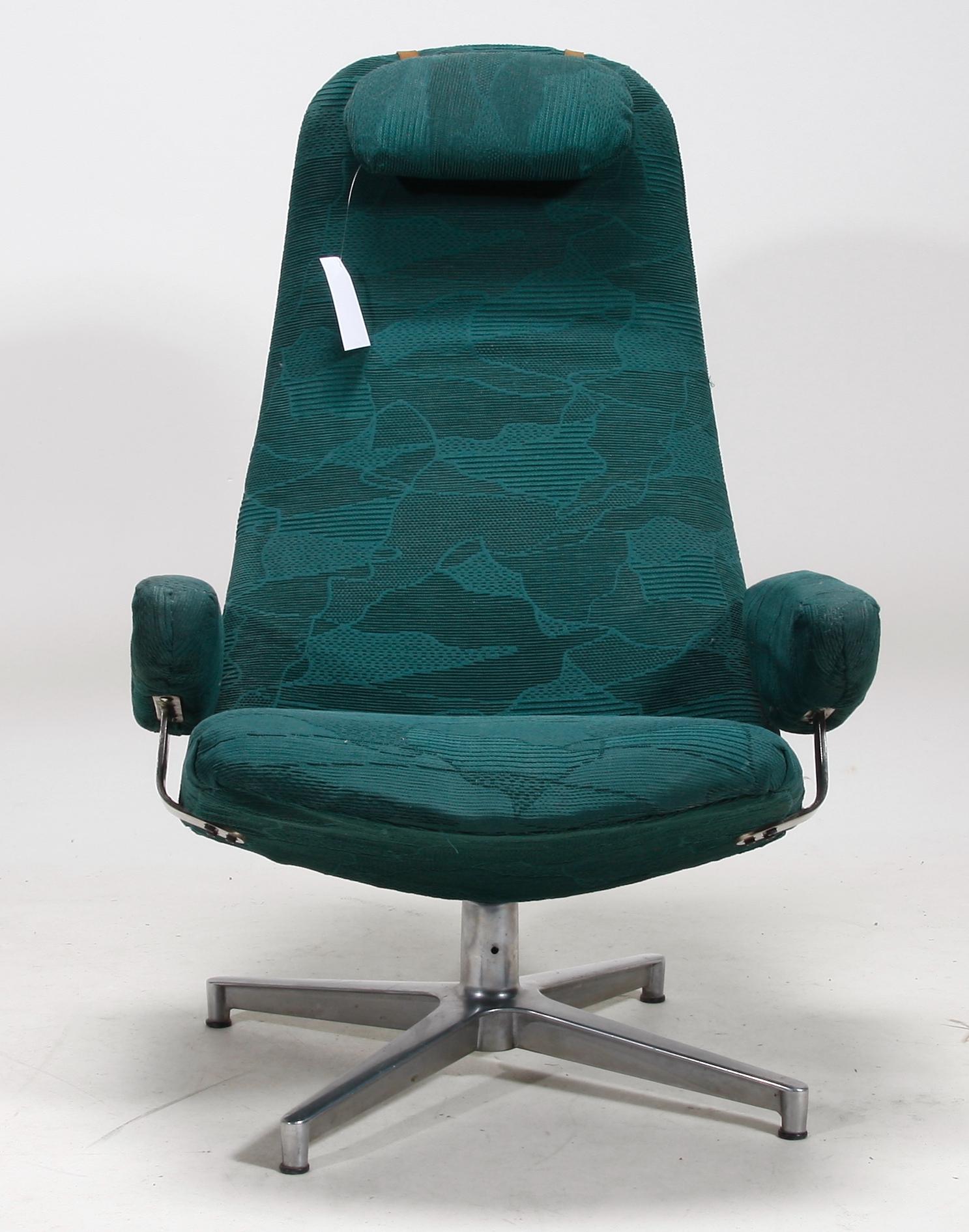 FÅTÖLJ, "Contourette Roto" Alf Svensson för DUX. 1964.