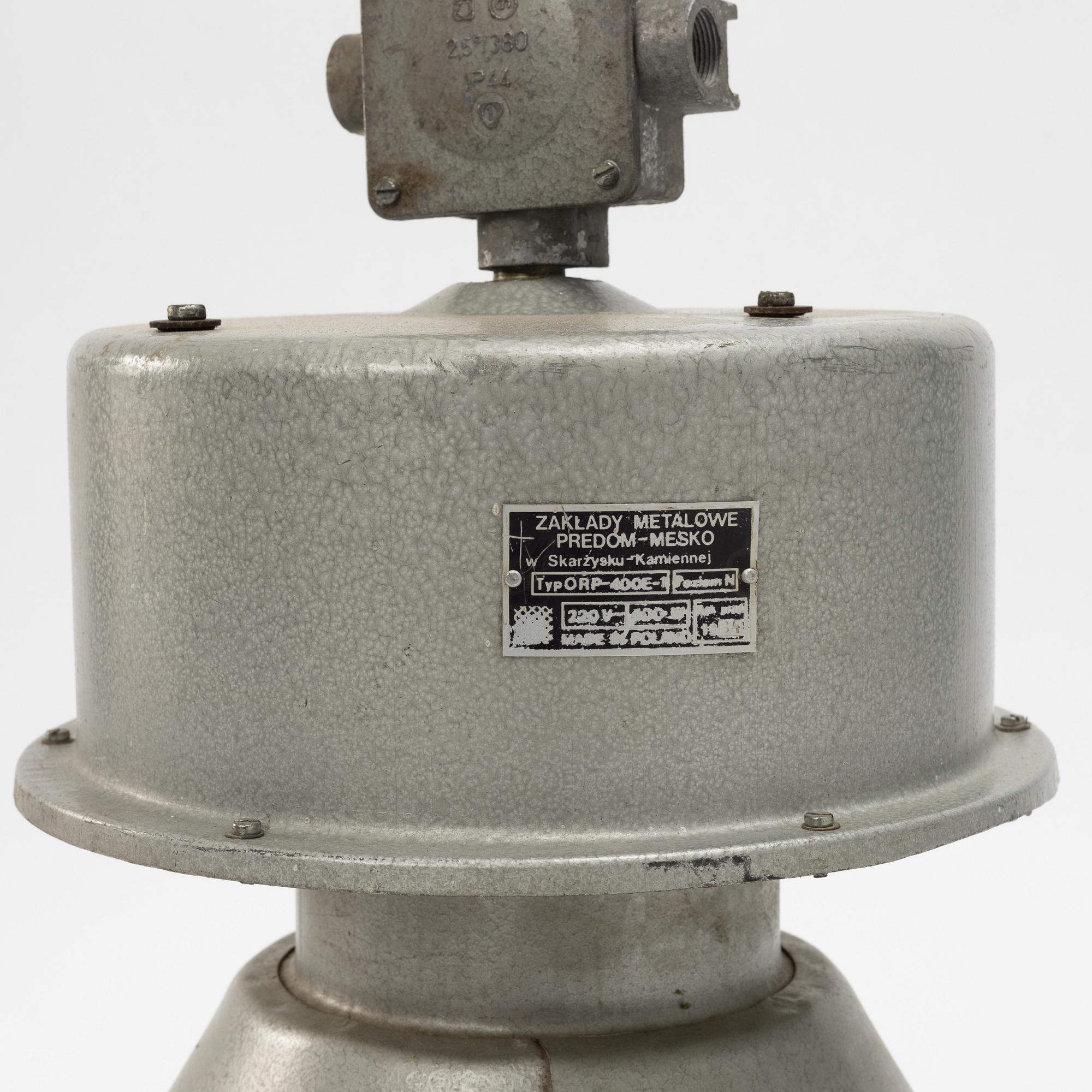 Industrial lamp, Mesko, Poland, second half of the 20th century.
