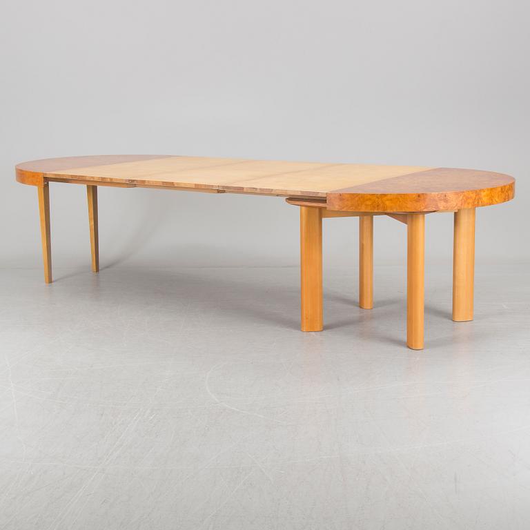 A set of eight chairs and a dining table 'Birka' by Axel Einar Hjorth, Nordiska Kompaniet, 1930s.